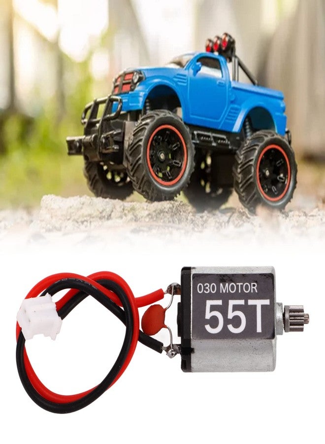 Topyond Metal Low Noise Lightweight RC Car Motor - 030 55T Brushed Motor with 11T Gear for AXIAL SCX24 1/24 0.8x0.6x0.5in - Image 2